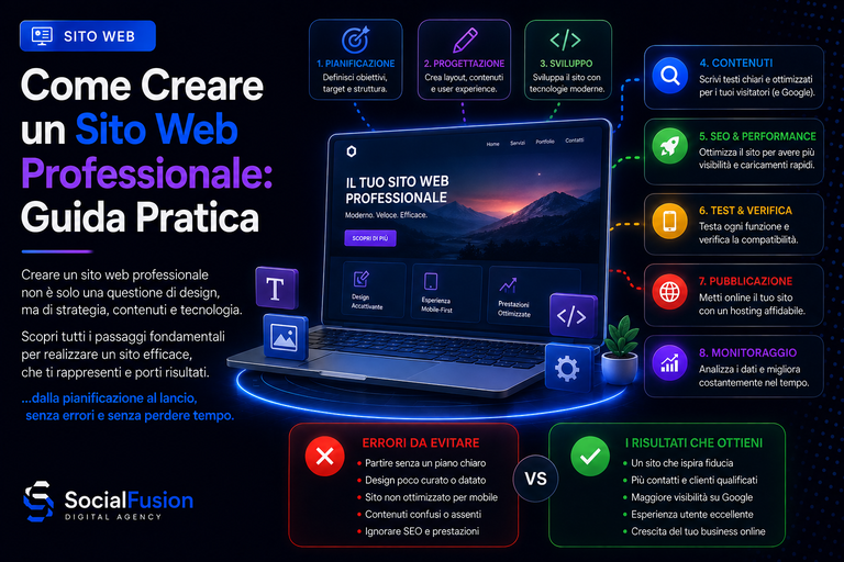 creare un sito web professionale